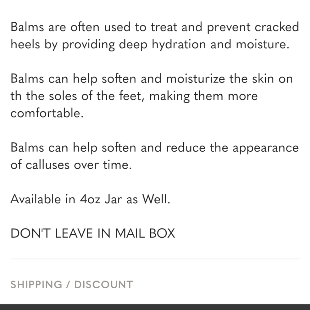 LAST ONE!   Hand Crafted Foot Balm 2oz Tin Assorted Scents - Picture 15 of 16